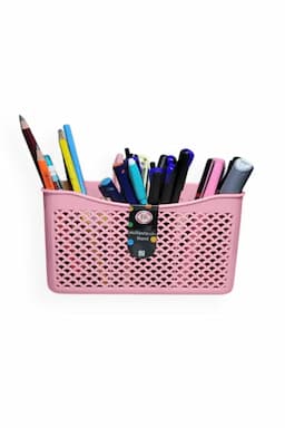 Plastic 3 Compartment Multipurpose Stand - 20 x 10 Cm 031861PINPLA