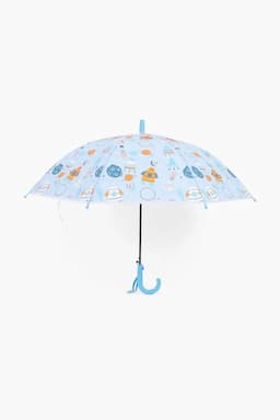 Polyester & Stainless Steel Single Fold Umbrella - 66 Cm 031996SKYBLU