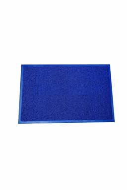 Rubber Anti Skid Door Mat - 58 x 38 Cm 032019BLU1
