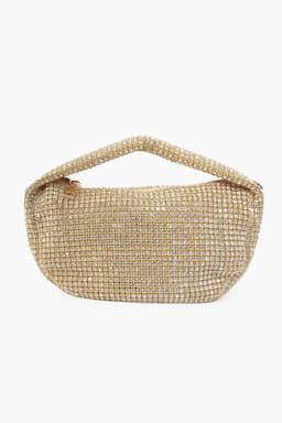Luxurious Rhinestone Chain Sling Bag for Girls & Women 032051GOL