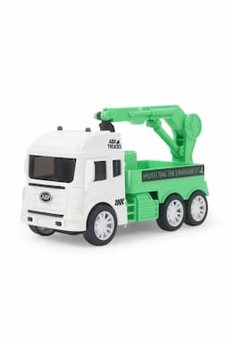 Garbage Truck Friction Powered Toy (Green)  032326GREGARTRU