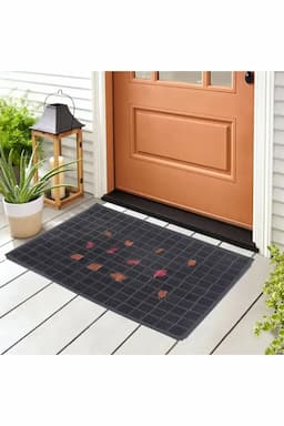 Rubber Door Mat - 60 x 40 Cm 032396BLA12