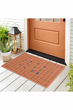 Rubber Door Mat - 60 x 40 Cm 032396BRO1