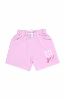 Cotton Printed Shorts for Girls 032573BABPIN810YRS2