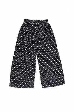 Cotton Polka Dot Printed Capri for Girls 032638BLA56YRS