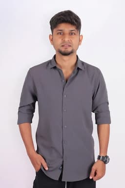 Men's Self Designed Casual Shirt 032941GREXL