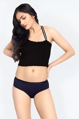  Prithvi Cotton Solid Panty for Women 03304895CNAVBLU