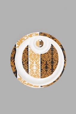 Dinesmart Melamine Dip Chip Plate - 20cm 033835BRO1