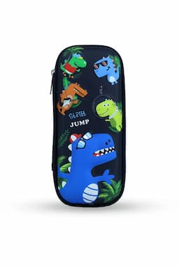 Dinosaur Printed EVA Pencil Case - Navy Blue 033907NAVBLU