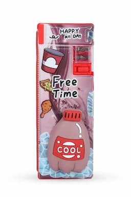3D Cooldrink Printed Pencil Box (Red) 033931RED