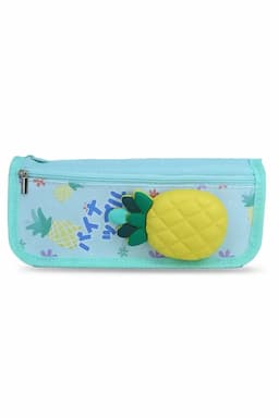 Pinapple Printed Pencil Pouch (Aqua) 033936AQU