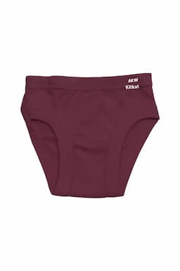 Cotton Brief for Boys - Wine  033996WIN70C