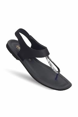 Stylish Black Sandal for Women 0342885BLA2