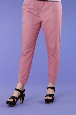Cotton Straight fit Pant with Pocket for women 034324XLMAU