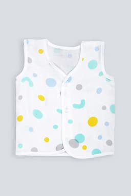 Cotton Button Jhabla for Babies - Green  034331GRE69M