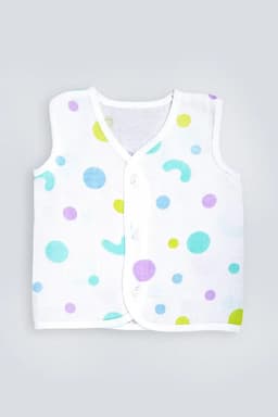 Cotton Button Jhabla for Babies - Lavender  034331LAV36M
