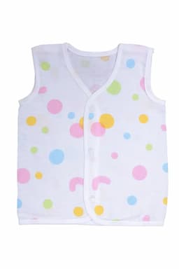 Cotton Button Jhabla for Babies - Light Green  034331LIGGRE69M