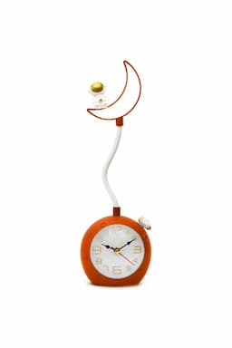 HD3403 ABS Moon Alarm Clock and LED Light with 1.5 V, USB Interface, 13 cm - Orange 034478HD3ORA