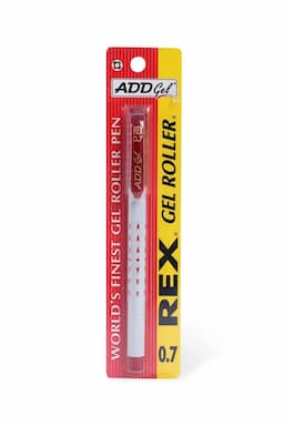 Rex Gel Roller 0.7 Pen - Red Ink 034733REDPACOF1