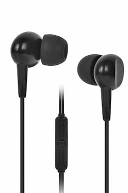 Gizmore ME314 3.5mm In Ear Wired Earphone with Secure in-Ear Fit, Clear Sound (Black) 034952ME3BLA