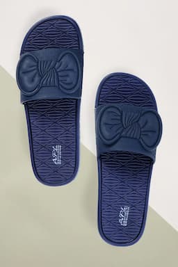 Cute Bow Slip-On Slides for Girls & Women 0353155NAV