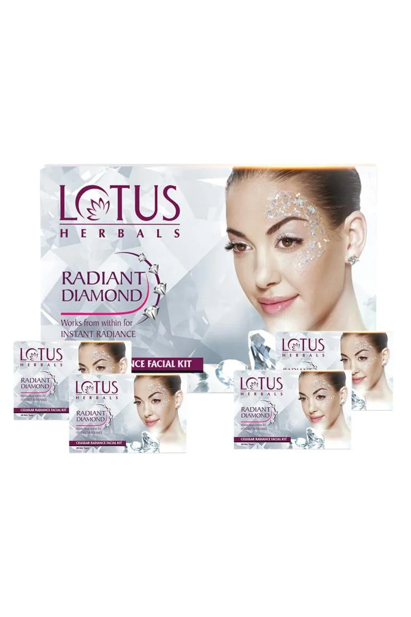 Lotus Herbals Radiant Diamond Cellular Radiance Facial Kit -148gm