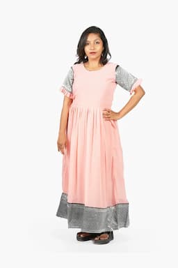 Georgette Printed Ethnic Gown for Women 007583MPEA