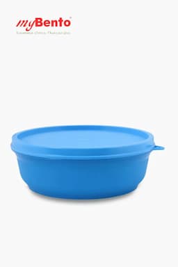 MyBento Plastic Globe Curvey Lunch Box - 680ml 009008BLU1