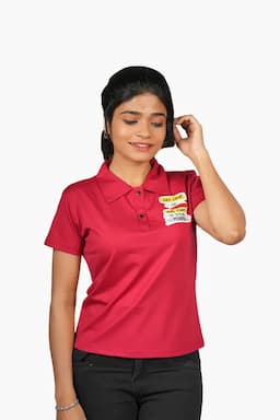 Cotton Typographic Printed T-Shirt for Women 010397XLRED