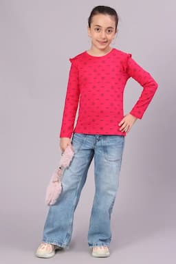 Cotton Conversational Printed T-Shirt (2- 16 Yrs) 01096845YRSPIN