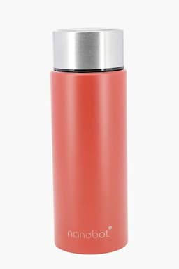 Nanobot Stainless Steel Tesla Water Bottle - 750 ml 012039RED750ML