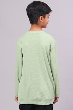 Boy's Cotton Casual T-shirt 01289923YRSLIGGRE