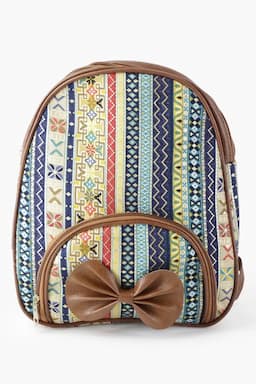 Printed Casual Backpack for Girls and Women 013109BLU