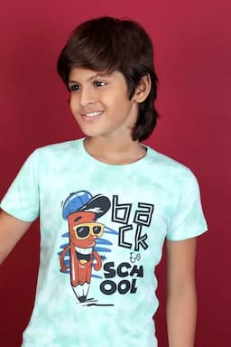 Boy's Graphic Print Cotton T-shirt 013429910YRSMUL2