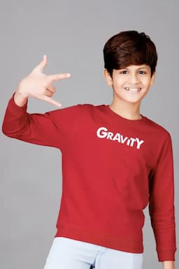 Boy's Typographic Print T-shirt 013486910YRSMAR2