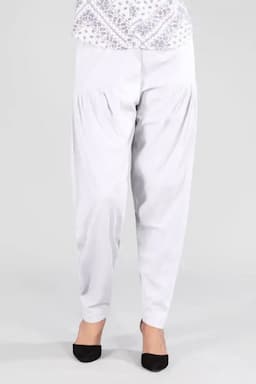 Cotton Solid Patiala Pant for Women  015104WHIXXL2