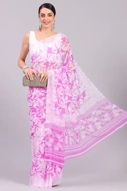 Georgette Printed Saree for Women 015705PURFRESIZ2