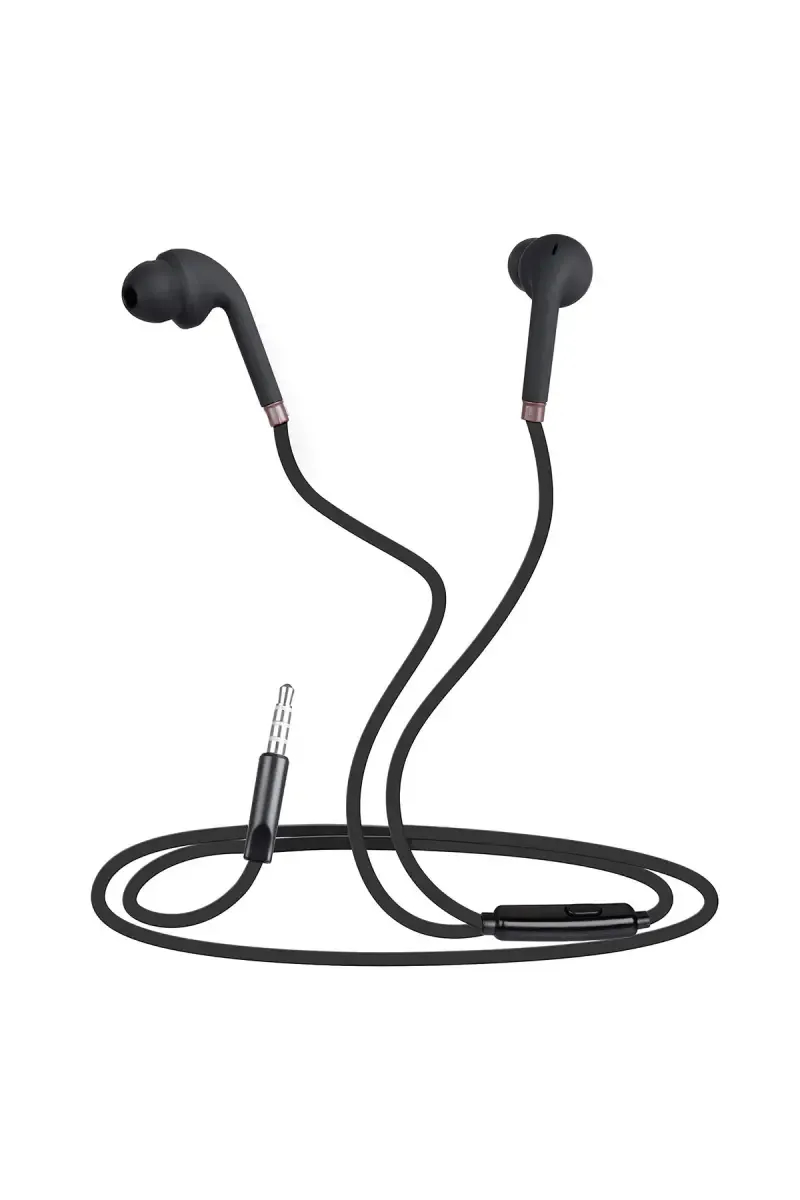 Zebronics Corolla 3.5mm In Ear Wired Earphone with Mic, Multi Function Button (Black)