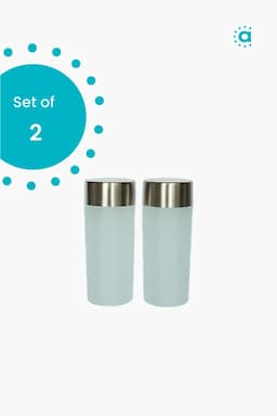 All Time Plastic & Stainless Steel Salt Pepper Shakers, Set of 2 - 70ml (Each) 018194TRA1
