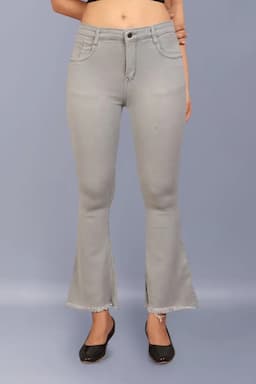 Denim Wide Leg High-Rise Jeans for Women 01916530LIGGRE