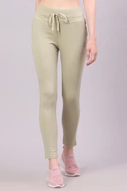 Cotton Lycra Blend Solid Track Pant for Women 020697XXLPIS