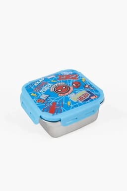 SKI Plastic & Stainless Steel Spiderman Lunch Box - 600ml 020875SKYBLUSPI12