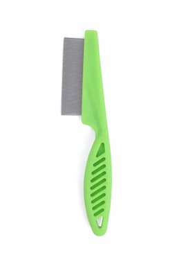 Super Chain Dog Lice Comb with Long Handle (Medium) - Green 023224GREMED