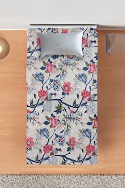 Cotton Blend Single Size Bedsheet, Floral Printed – 1 Pc 025166SINCRE