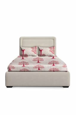 Cotton Blend Double Size Bedsheet with Pillow Covers – 3 Pcs 025175DOUBEI&MAR