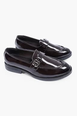 Synthetic Leather Slip-On Formal Shoes for Men 0268859BRO