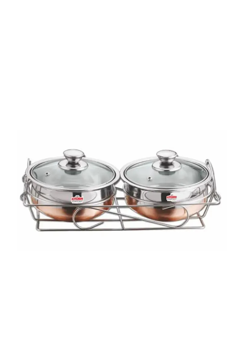 Kitchen Essential Stainless Steel Serving Set with Stand - 1 Ltr (Each)