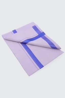 Men's Cotton Dhoti with Matching Zari Border 027646BLU2MTR