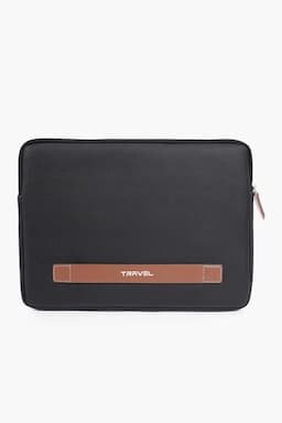 Premium Faux Leather Laptop bag (Sleeve) for Unisex 027817BLA