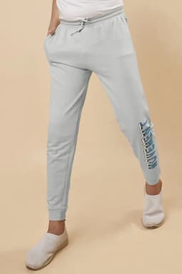 Typography Printed Cotton Joggers for Boys 028296LIGGRE910YRS